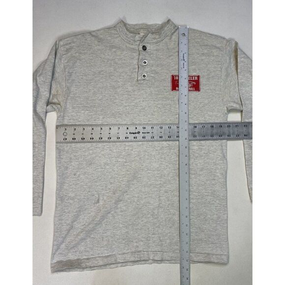 VINTAGE 18 Wheeler Bar & Grill Kearny NJ Graphic T-shirt Men Medium Gray 90s - Picture 12 of 12